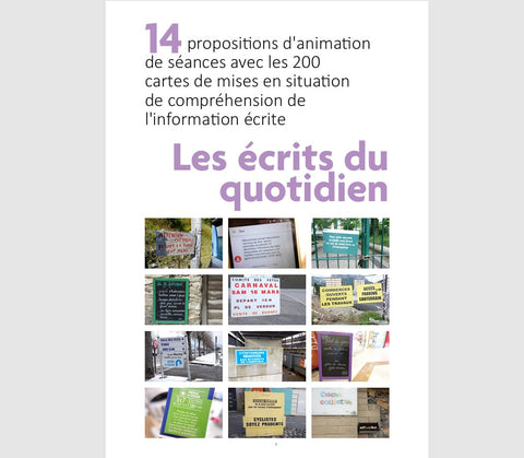 14 propositions d'animation de séances avec l'outil "Les écrits du quotidien"