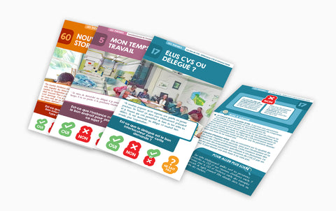 Pack boite 60 fiches + l'abonnement numérique pour 1 an - 60 questions à poser (ou pas !) au délégué des travailleurs en ESAT